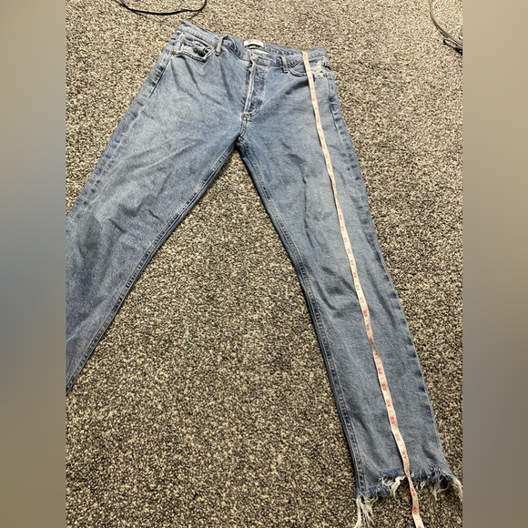 Agolde Nico High rise Slim Fit Jeans in Rooted Color 28 Orgnaic Cotton Lyocell - Picture 14 of 15